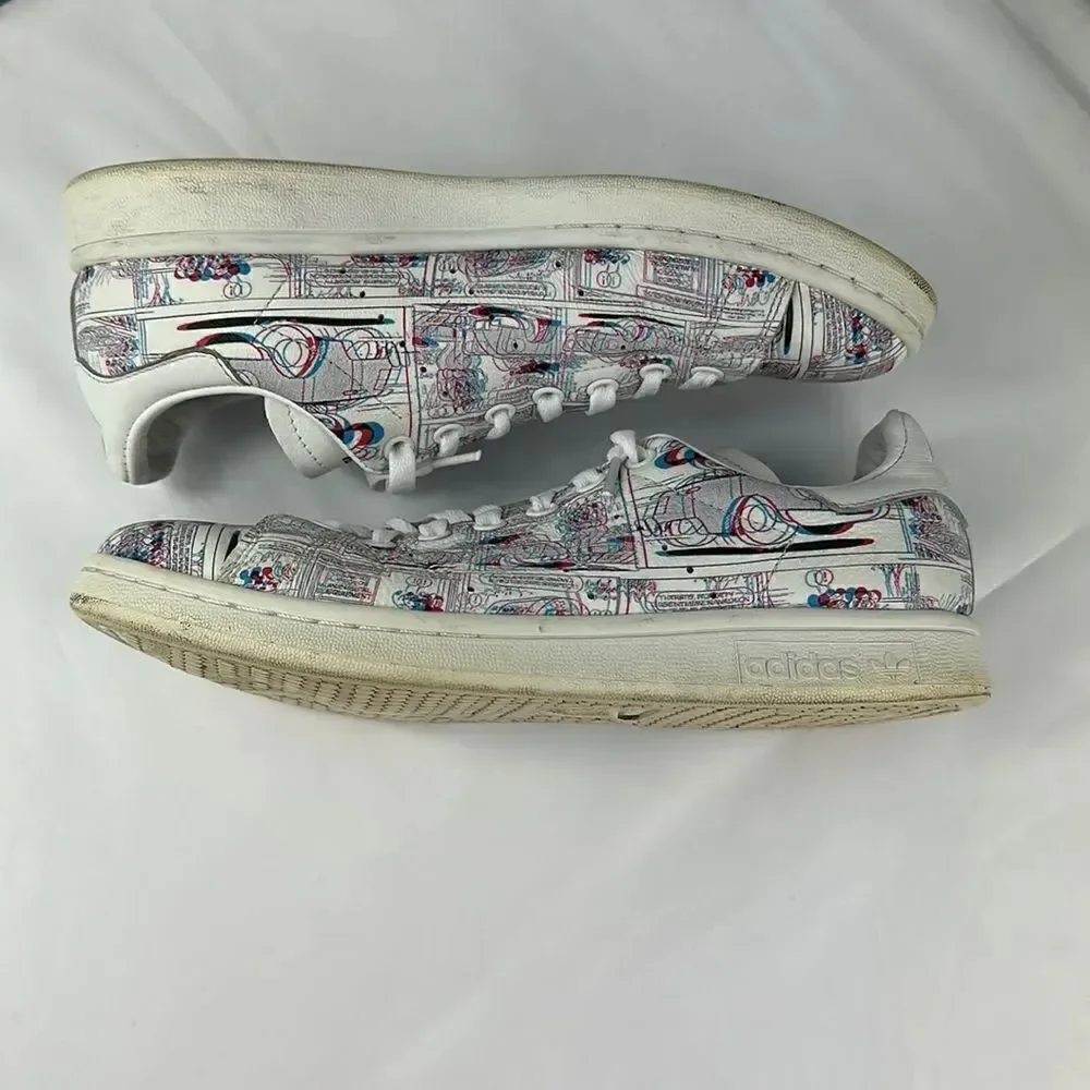 Adidas Limited Edition Stan Smith Mickey Mouse 3D Print Sneakers Size 7.5